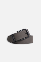 CINTURA EFFETTO NABUK FANGO